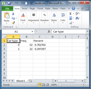 The Stata Blog » Export tables to Excel